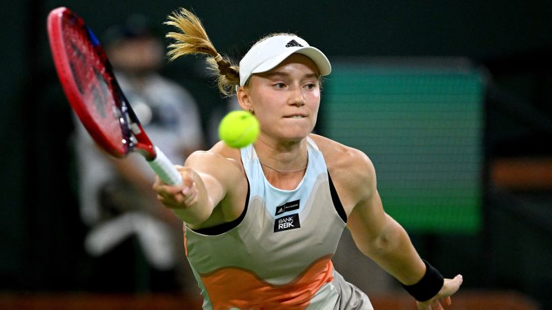 Rybakina upsets Swiatek to advance to Indian Wells final.