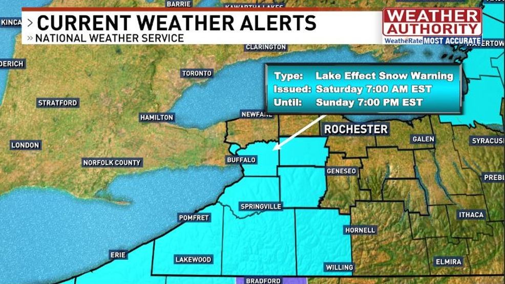 Featured image for Lake Effect Snow to Hit West of Rochester This Weekend