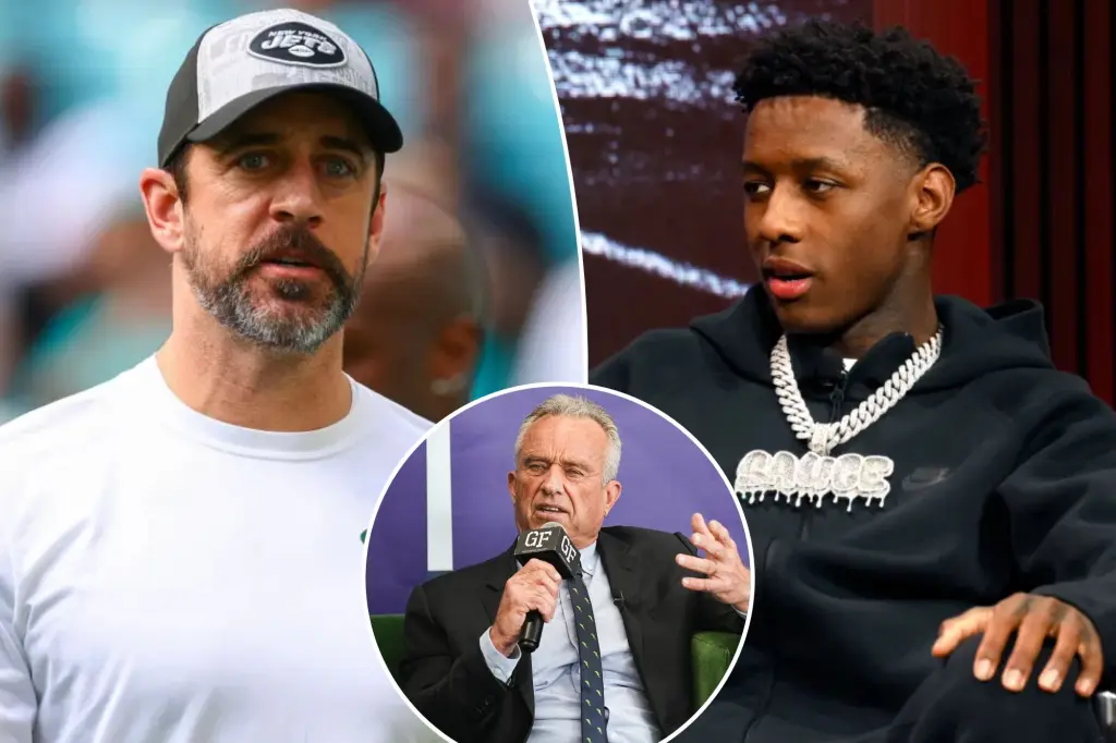 "RFK Jr. Considers Aaron Rodgers and Jesse Ventura as Potential Running Mates for 2024"