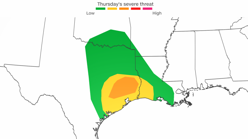 Impending Storms and Tornadoes Pose Threat to Texas, Including Houston