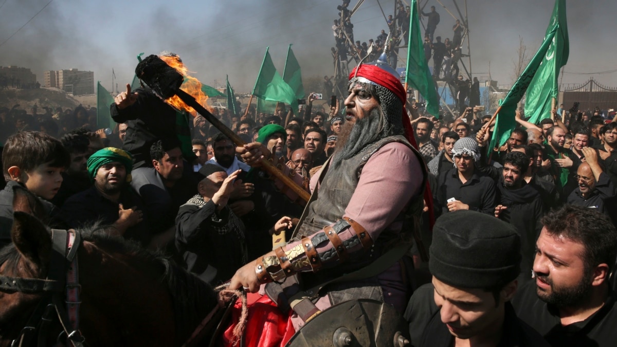 Iranian Mourners Reject US Flag, Muslims Observe Muharram with Tazia Processions