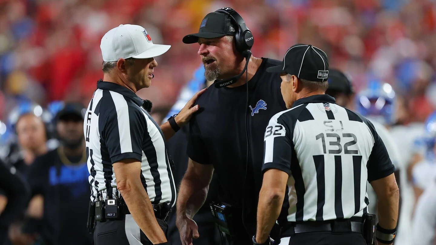 Lions' Coach Dan Campbell Addresses Controversial Calls and Team Updates