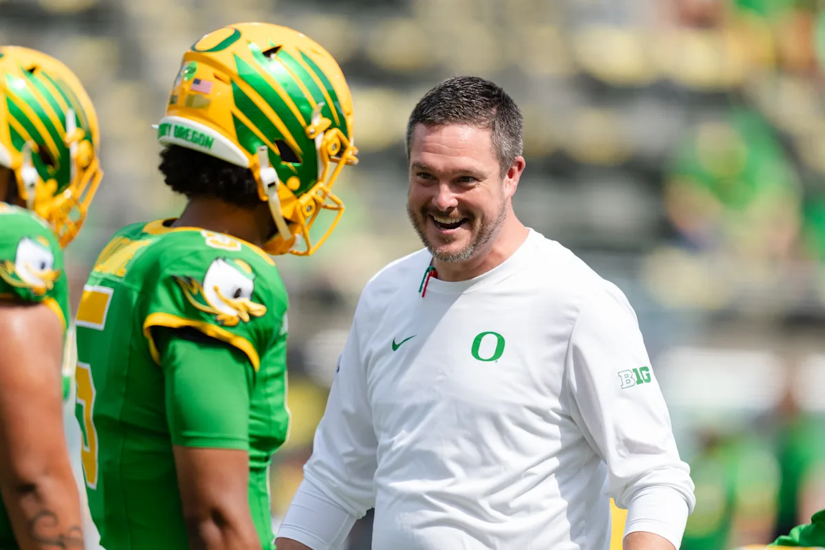Featured image for Oregon Coach Dan Lanning Defends Spending to Win Amid Gundy's Criticism