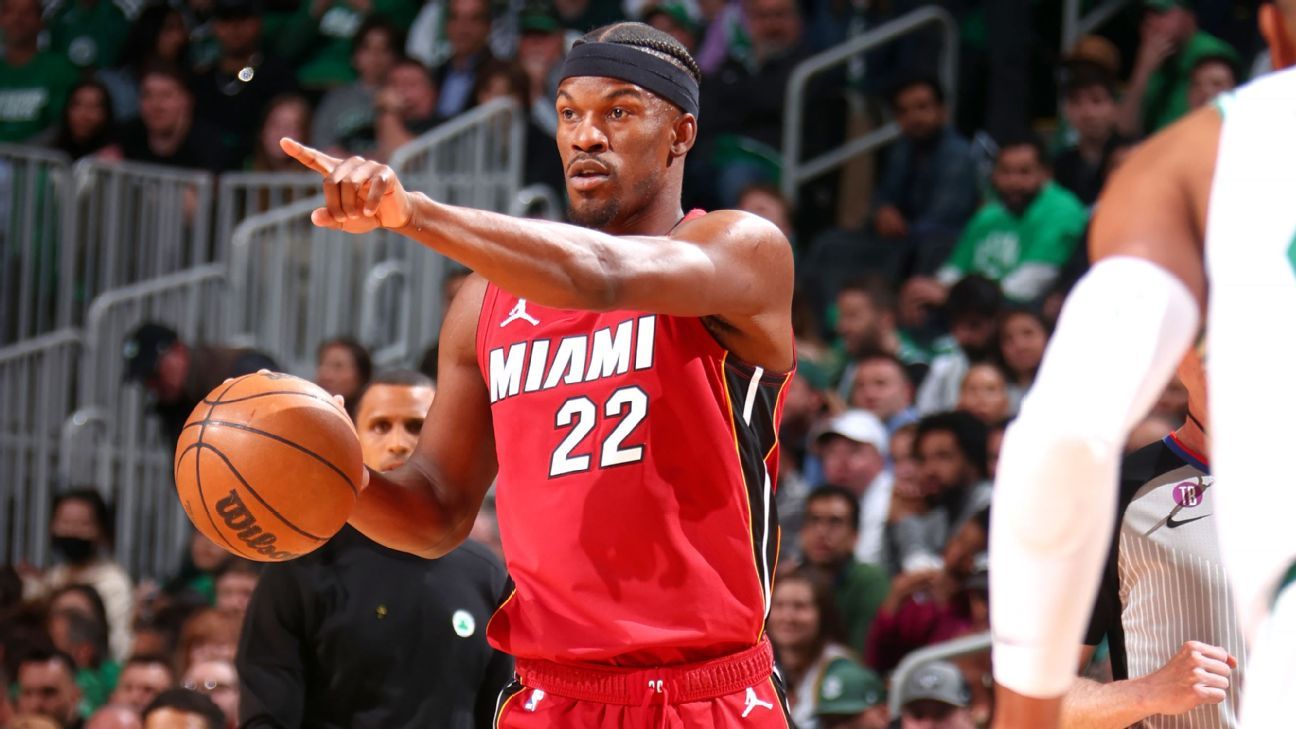 Jimmy Butler leads Heat to Game 1 victory over Celtics.