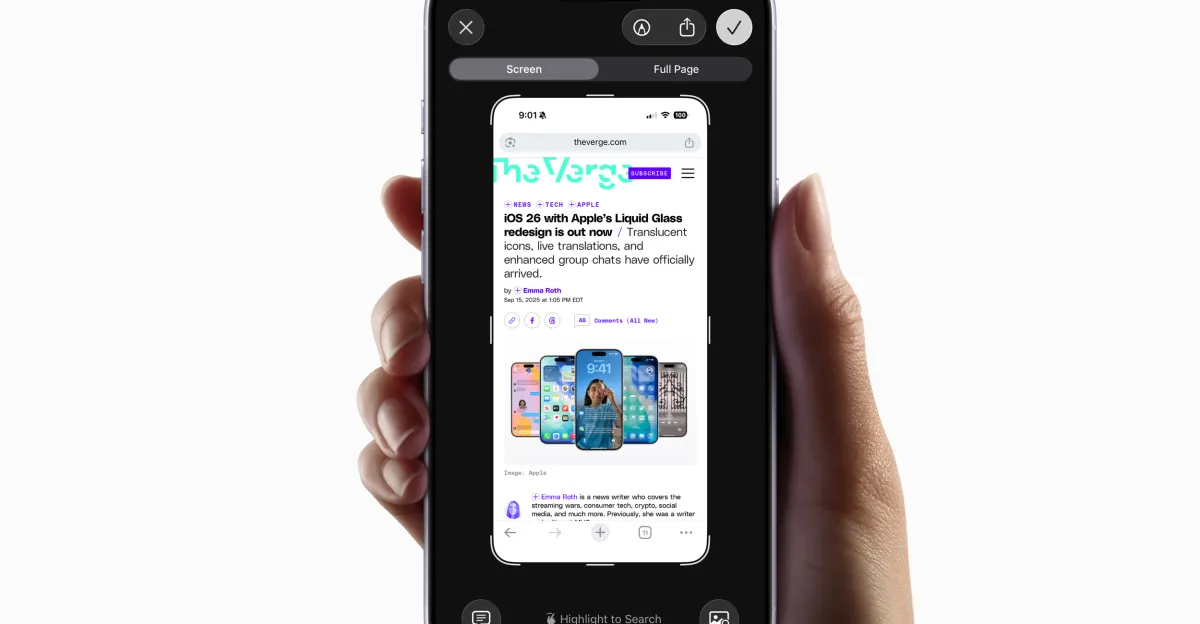Featured image for Disable iOS 26's intrusive screenshot previews