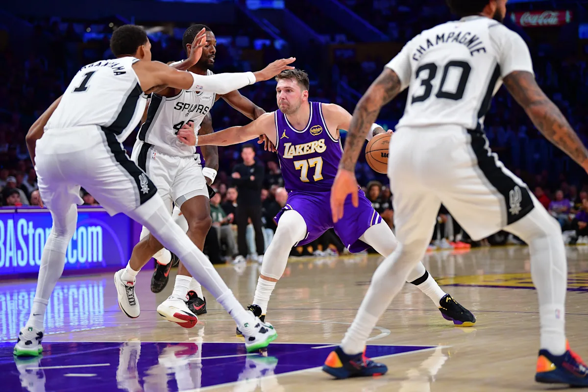 Featured image for Lakers Edge Spurs as Dončić Outshines Wembanyama in Close Win