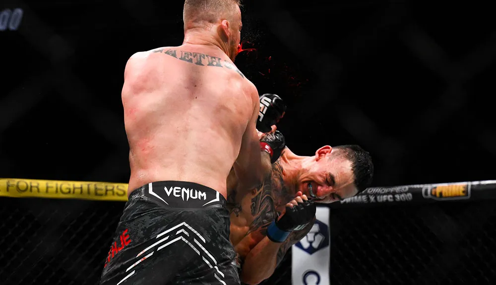 Featured image for "Max Holloway's Epic UFC 300 Victory and Pereira's Lightweight Crown"