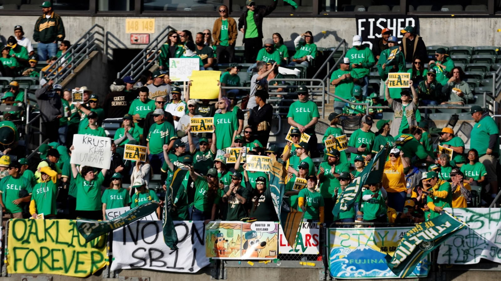 "A's fans stage reverse boycott, demand owner sell team instead of moving to Vegas"