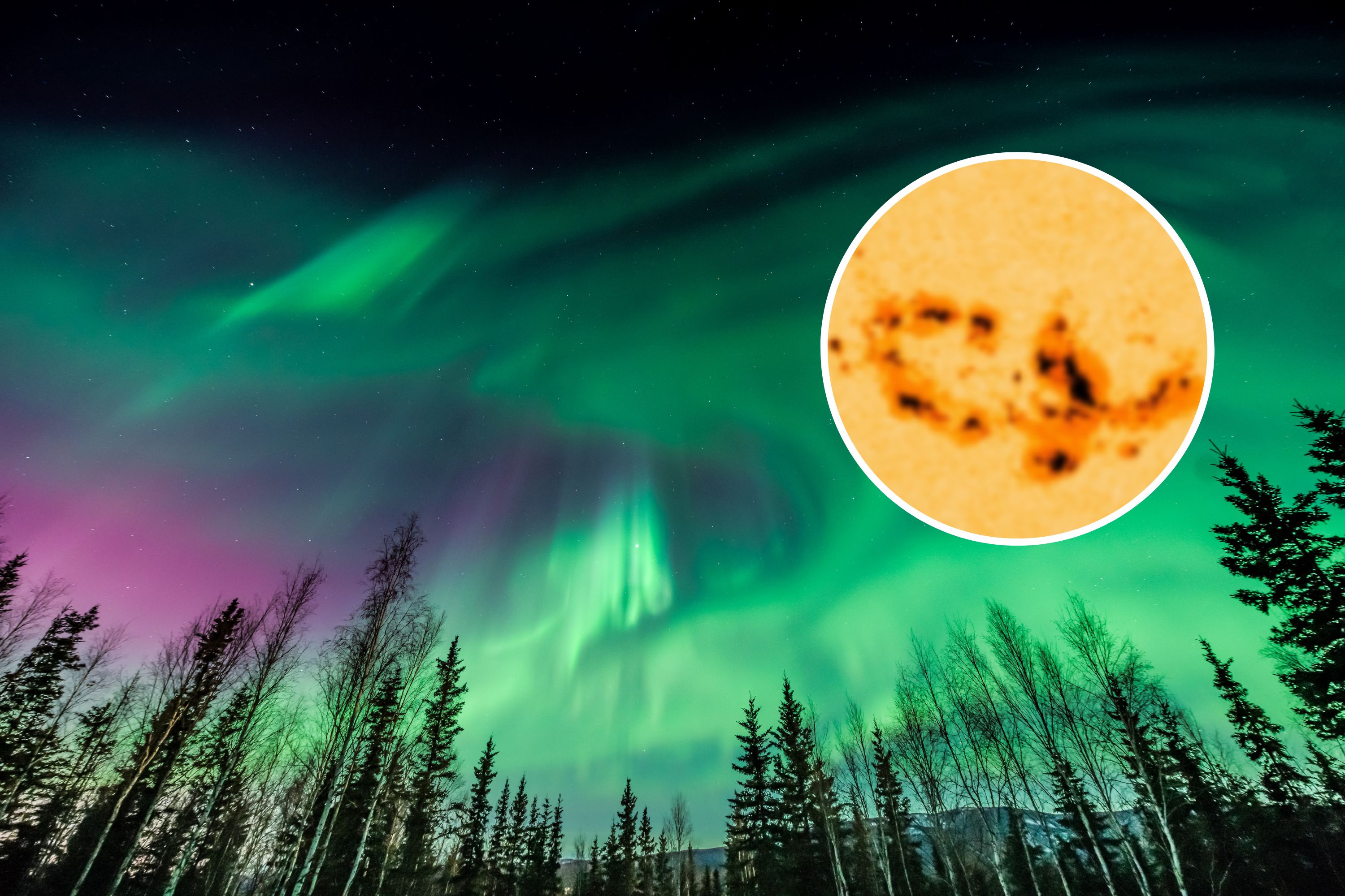 Featured image for "Historic Sunspot AR3663 Returns, Promising More Auroras and Solar Flares"