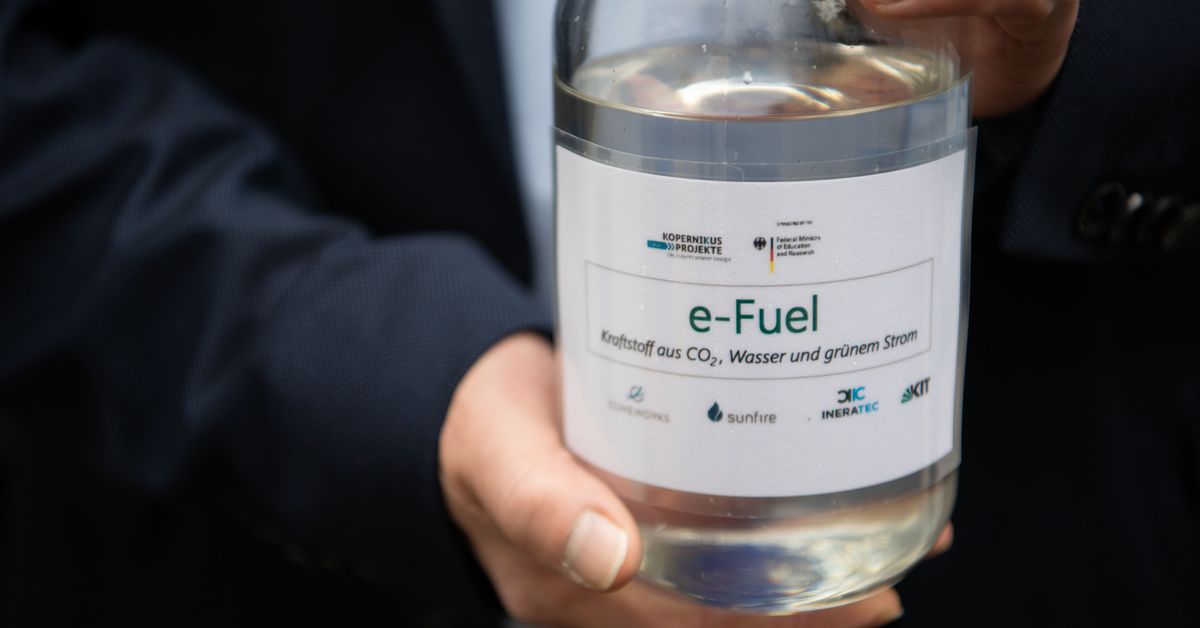 Featured image for E-fuels exempted from EU's 2035 ban on combustion-engine cars.