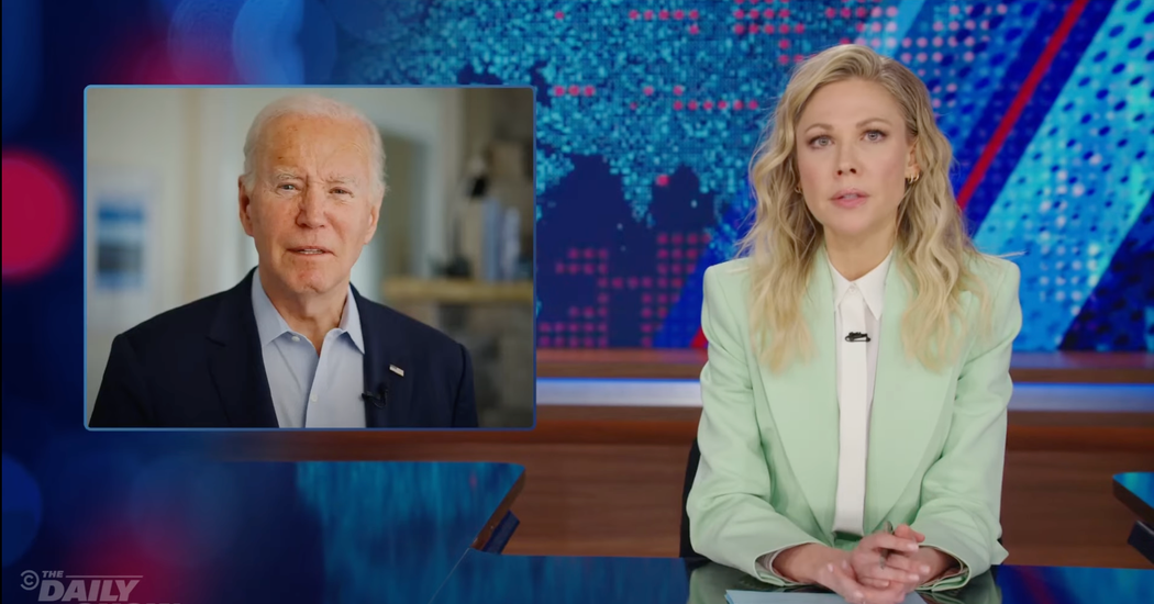 Biden's 2024 Re-Election Bid Sparks Late Night and Political Reactions.