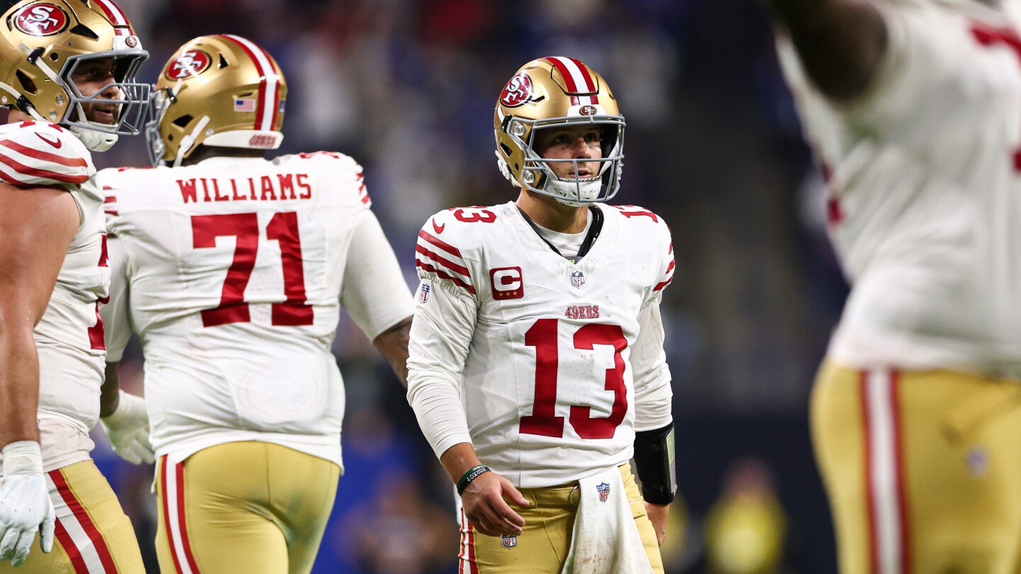 Featured image for Brock Purdy Shines with Five TDs in 49ers' 48-27 Victory over Colts