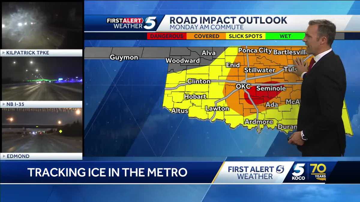 Featured image for "Oklahoma Faces Slick Roads and Collisions After Freezing Rain"