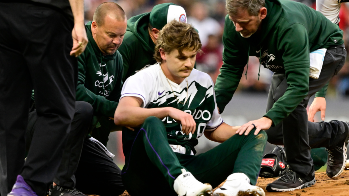 Rockies pitcher Ryan Feltner hospitalized with skull fracture and concussion after being hit by line drive.