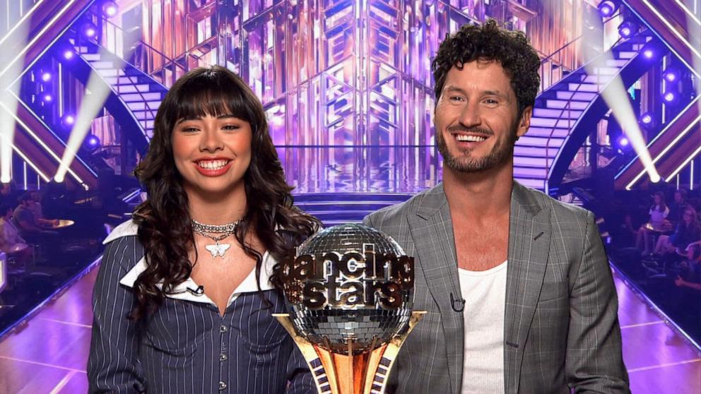 Featured image for "Xochitl Gomez and Val Chmerkovskiy Reflect on Their Inspirational 'DWTS' Win"