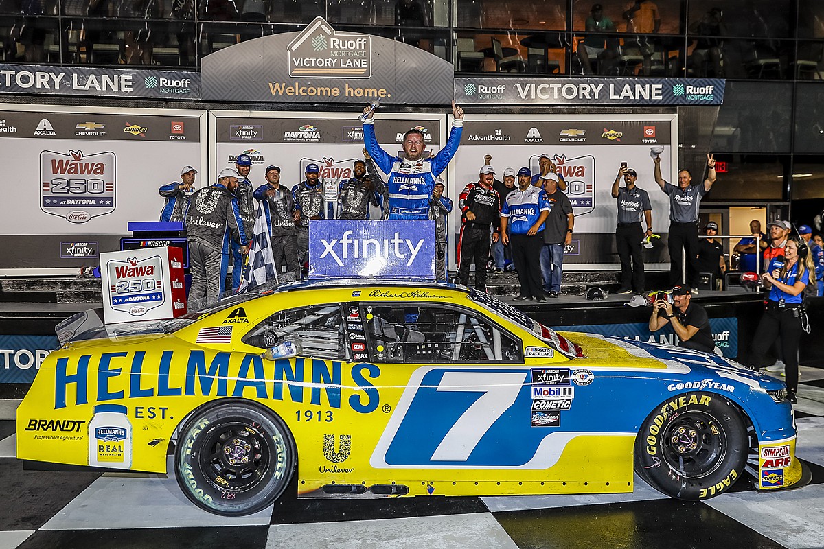 Featured image for Allgaier's First-Ever Daytona Win Secured in Thrilling Photo Finish