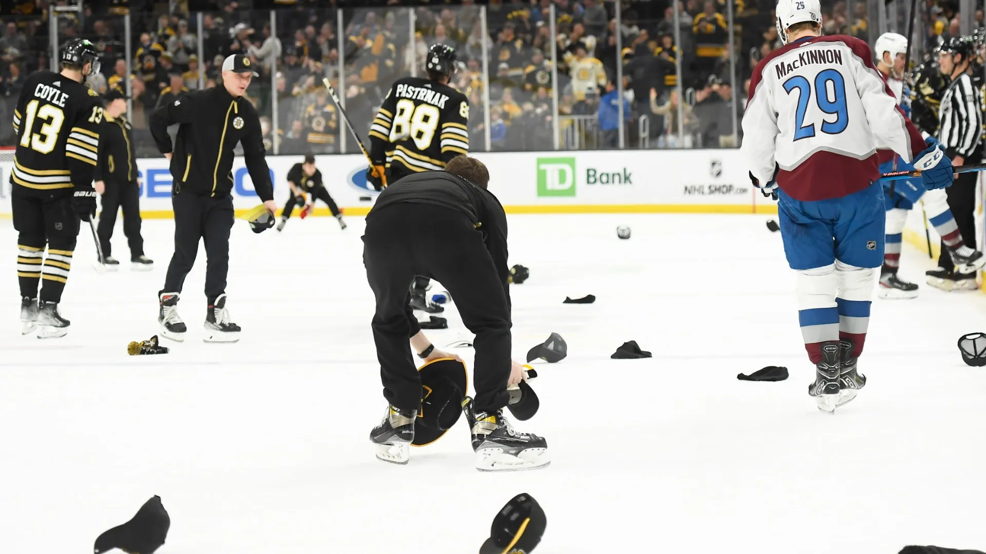 Featured image for "Pastrnak's Hat Trick and Bruins' Dominance: A Recap of the Avalanche Game"