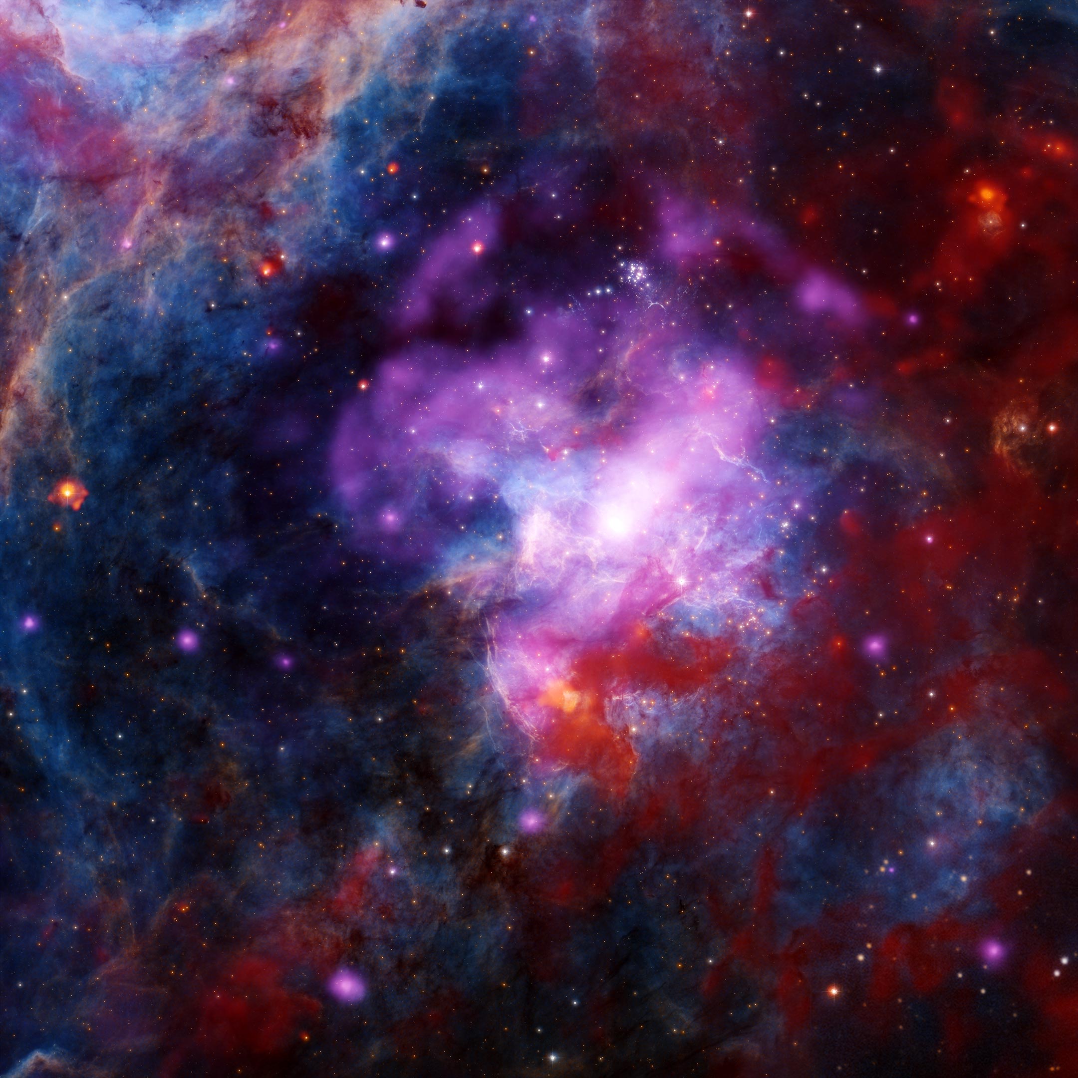 "NASA's Telescopes Reveal Merging Supernova Remnants in Stunning Cosmic Display"