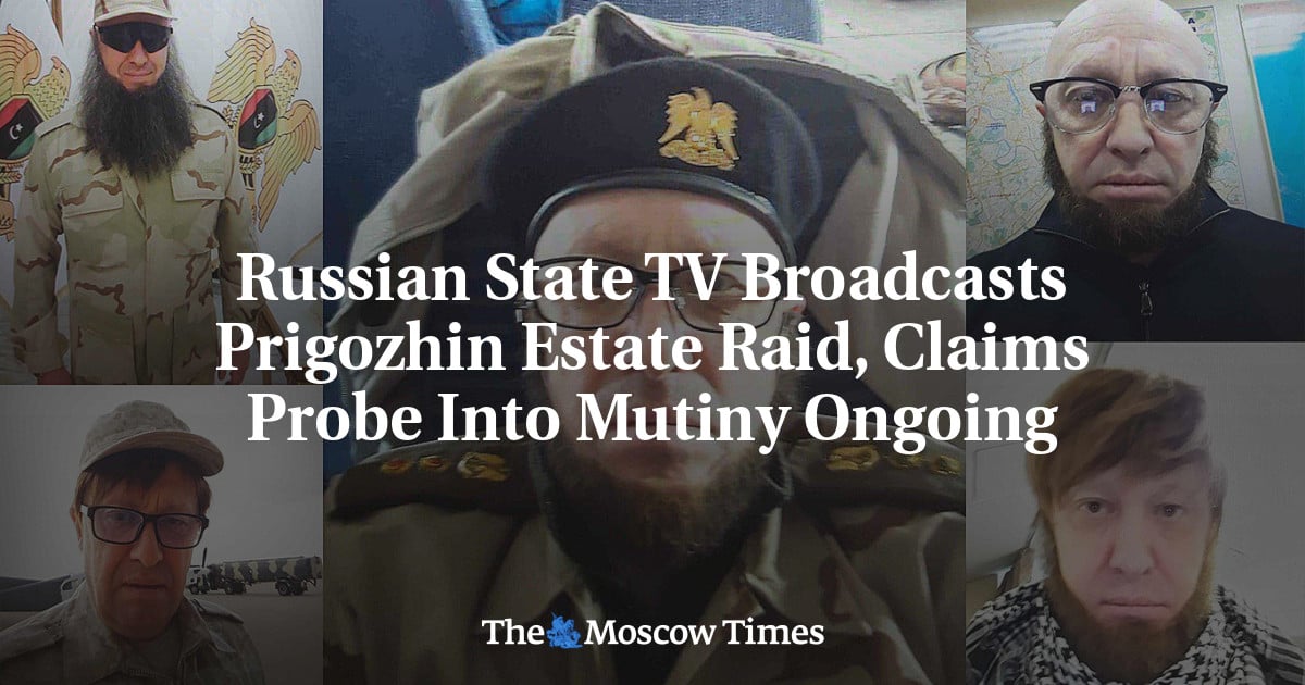 "Russian State TV Exposes Prigozhin Estate Raid Amid Ongoing Mutiny Probe"