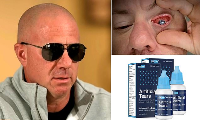 Firefighter loses vision in one eye from contaminated eyedrops, sues manufacturer.