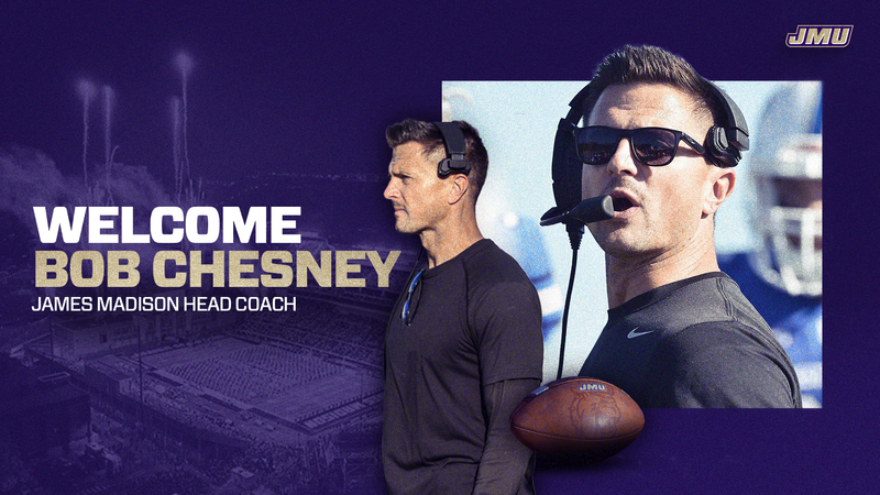 Featured image for Bob Chesney Takes Helm as JMU's New Head Football Coach