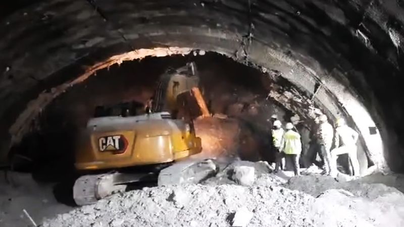 "Race Against Time: Rescuers Battle to Save 40 Trapped Workers in Himalayan Tunnel Collapse"