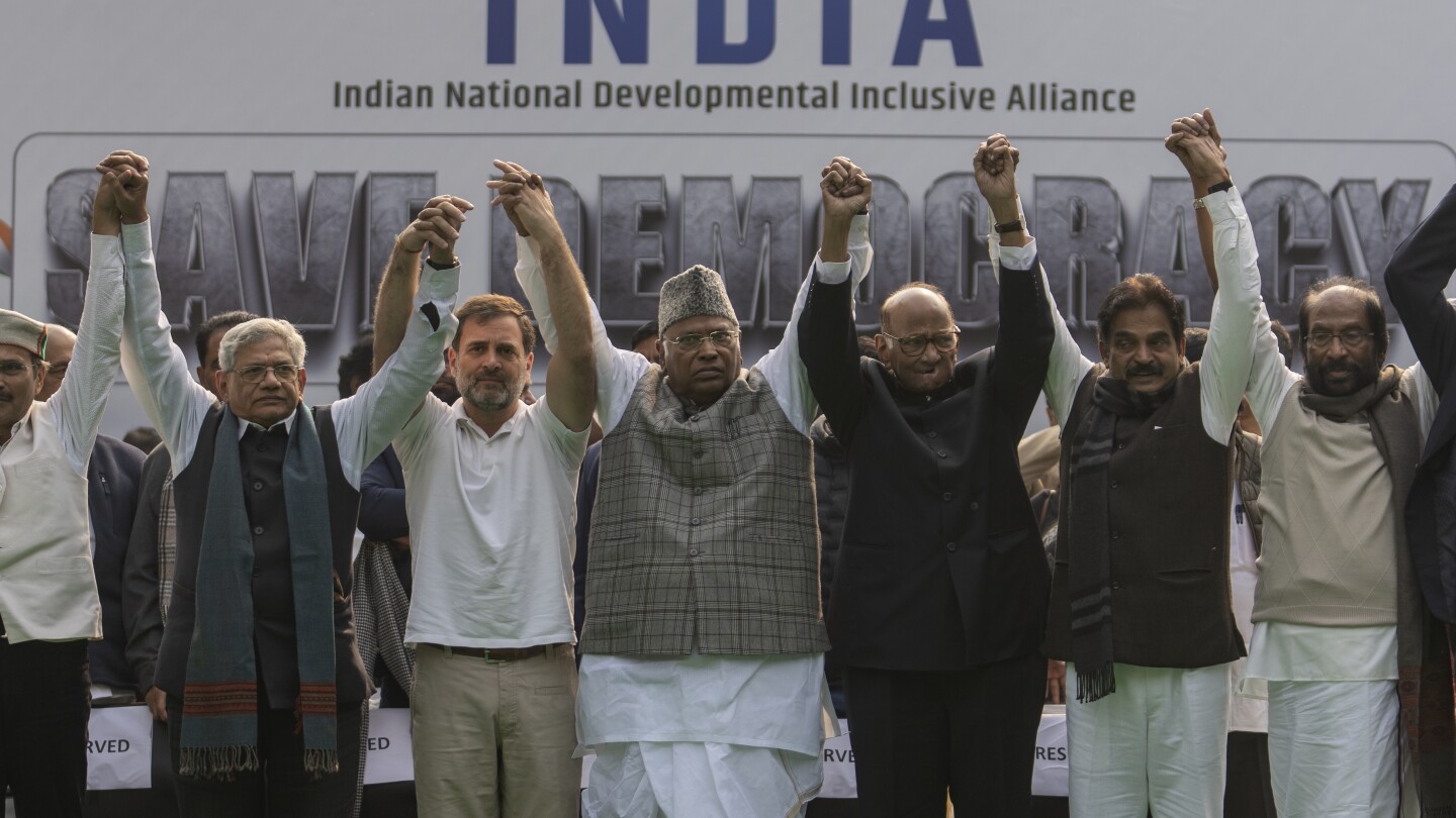 Featured image for "Cracks Emerge in Opposition Alliance Targeting Modi Ahead of India's Elections"