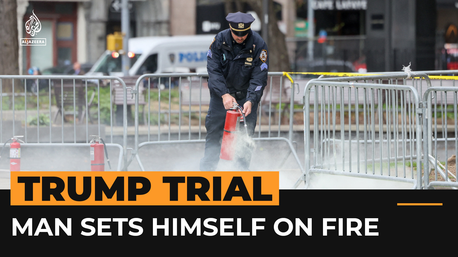Featured image for "Man Sets Himself on Fire Outside Trump Trial: New Details Emerge"
