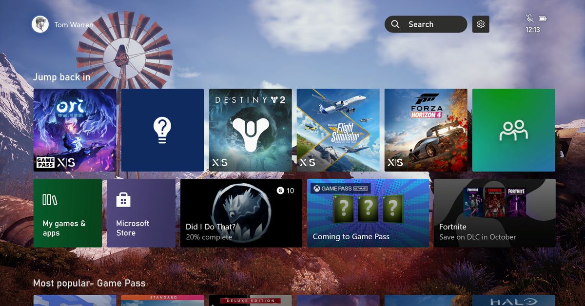 Xbox revamps UI to address "crowded" complaints.