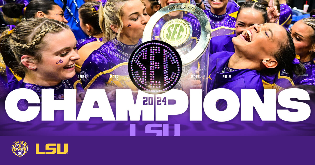 Featured image for "LSU Gymnastics Secures Fifth SEC Championship Victory"