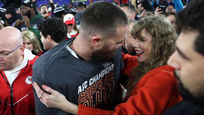 "Taylor Swift Joins Chiefs' Celebration After AFC Championship Win"
