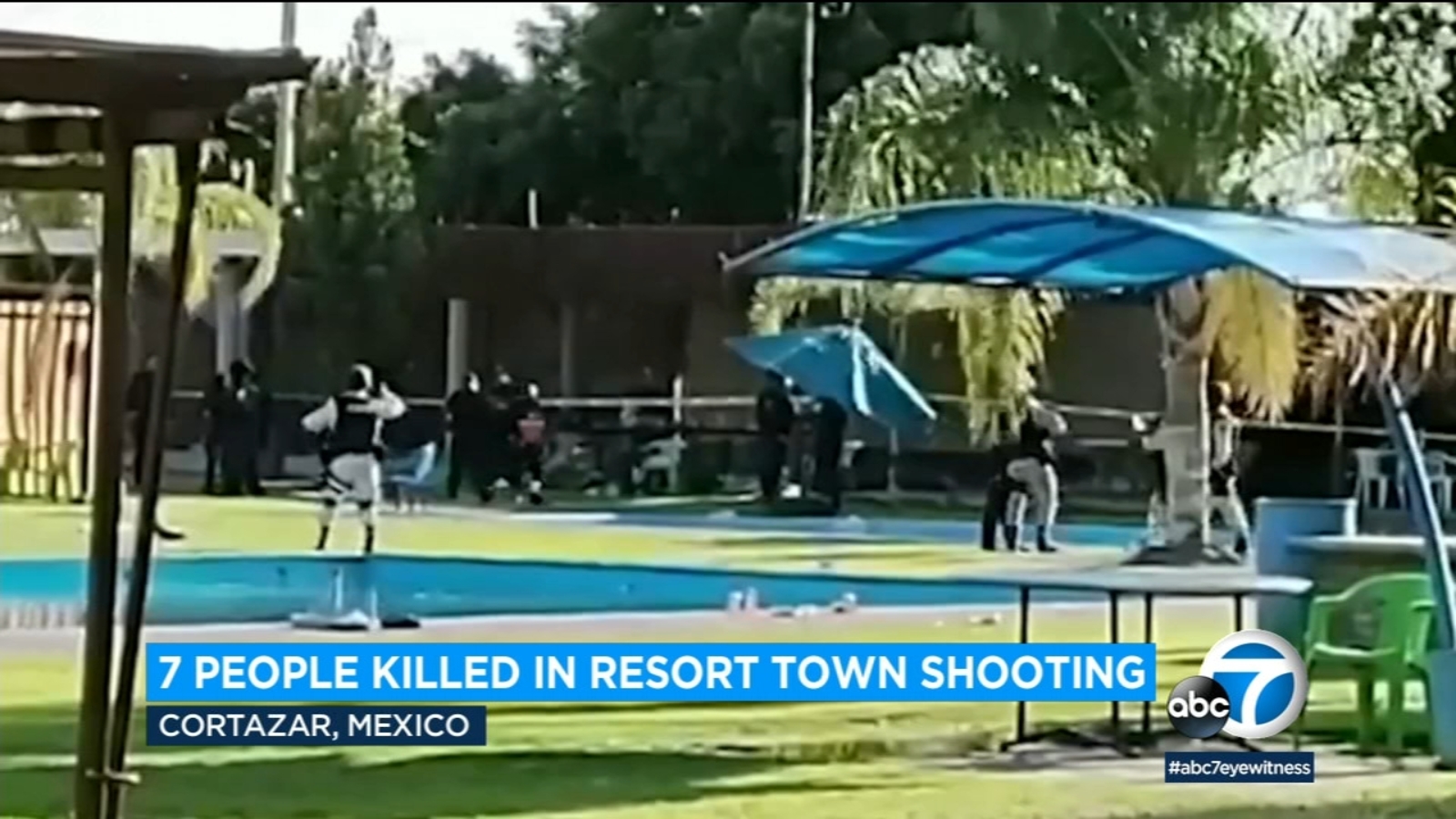 Gunmen kill 7, including child, at Mexican resort.