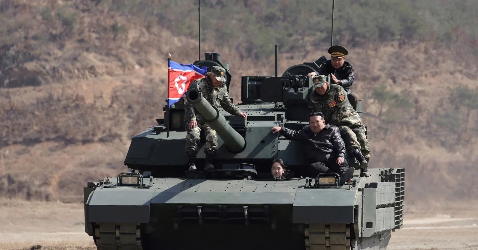 Kim Jong Un’s teenage daughter seen driving a tank, fueling succession speculation