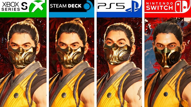 Featured image for "Graphics Showdown: Mortal Kombat 1 on Switch, Steam Deck, Xbox Series S, and PS5"