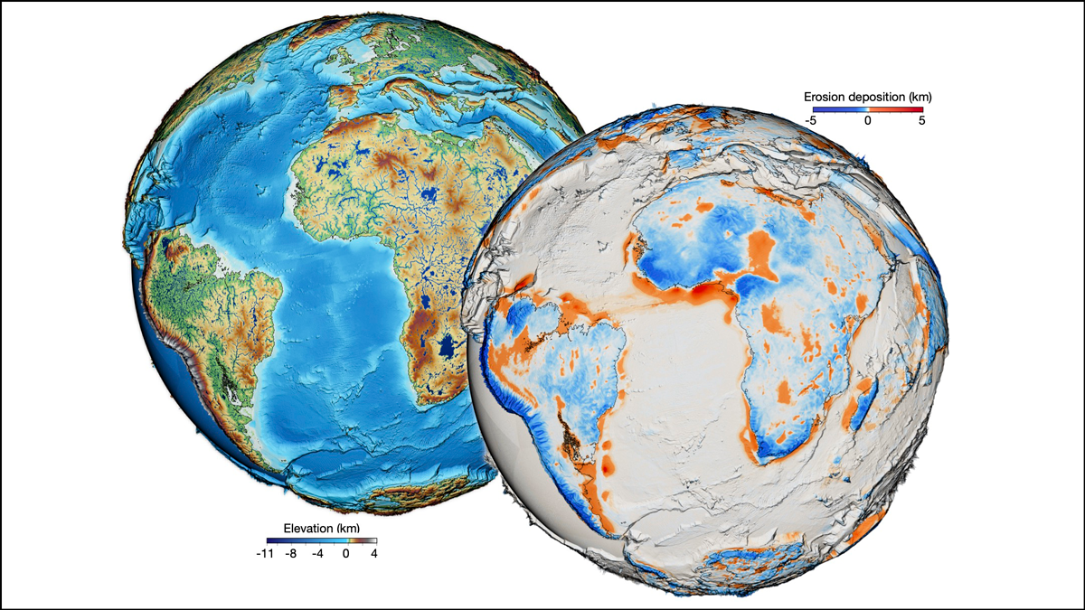 Unveiling Earth's Surface Evolution: A 100 Million Year Model