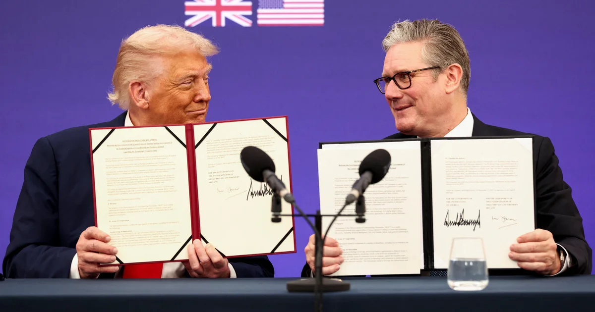 Featured image for Trump and Starmer to Hold Joint News Conference on Tech Investment Deal