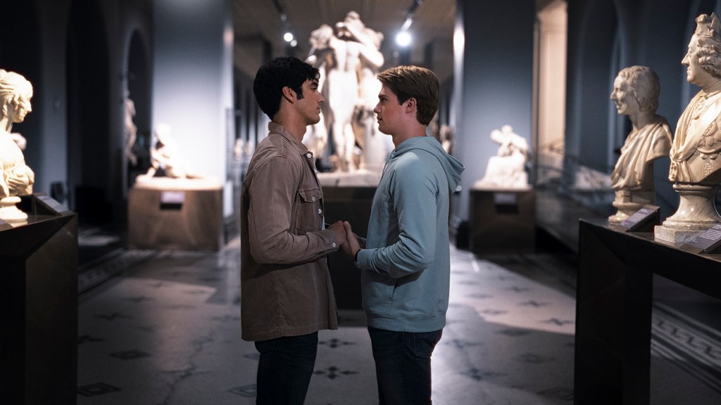 Featured image for "International Incident Sparks Buzzworthy Gay Romance in 'Red, White & Royal Blue' Trailer"