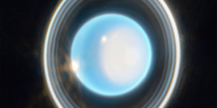 Webb Telescope Captures Stunning Image of Uranus and its Rings