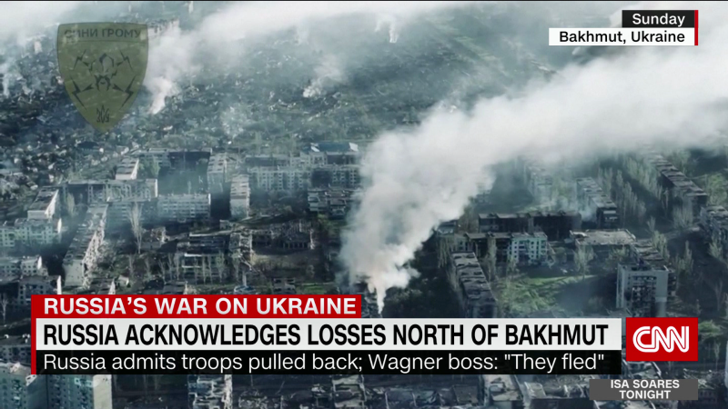 Russia admits military setbacks near Bakhmut.