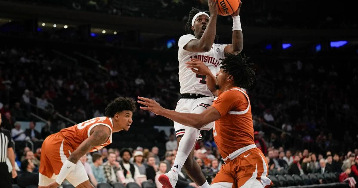 Featured image for "Louisville's Valiant Effort Falls Short as No. 19 Texas Secures 81-80 Victory with Buzzer-Beater"