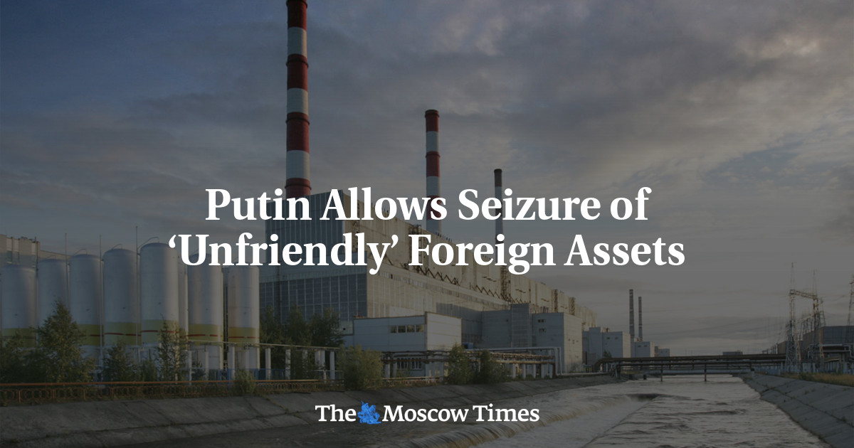 Featured image for Putin authorizes seizure of foreign assets deemed 'unfriendly'.