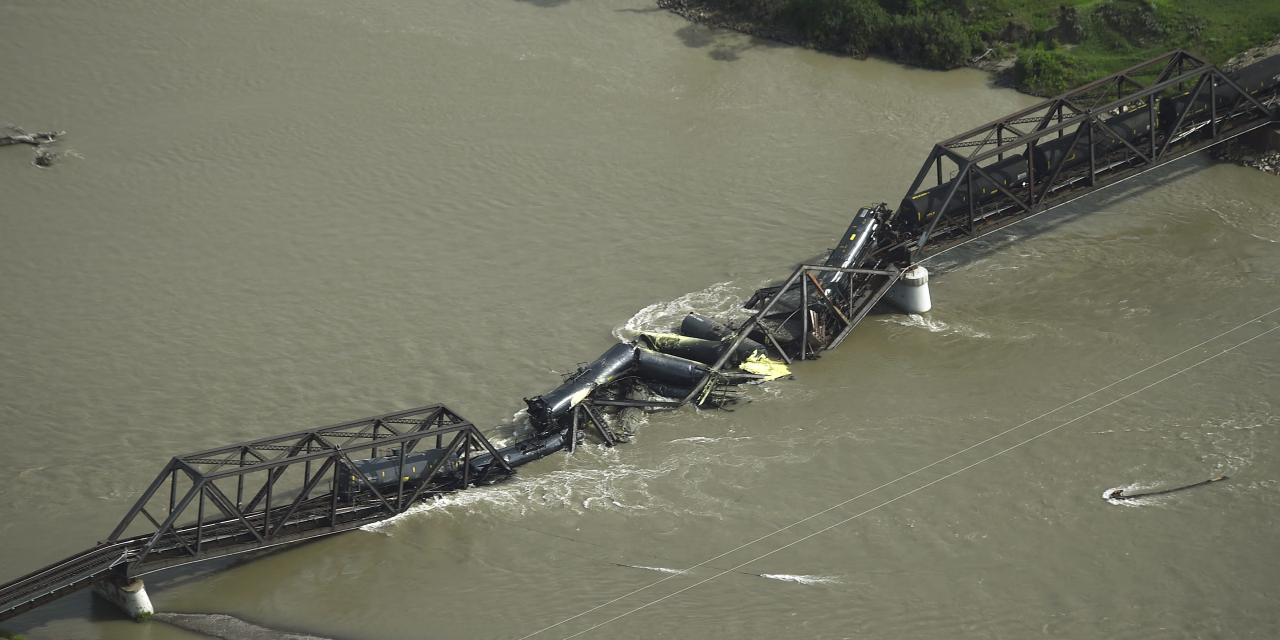 Cleanup Underway at Montana Train-Derailment Site with Hazardous Materials