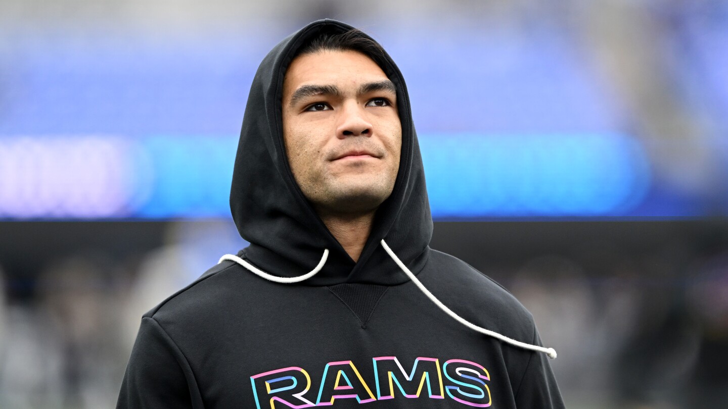 Featured image for Rams' Puka Nacua Leaves Game with Foot Injury