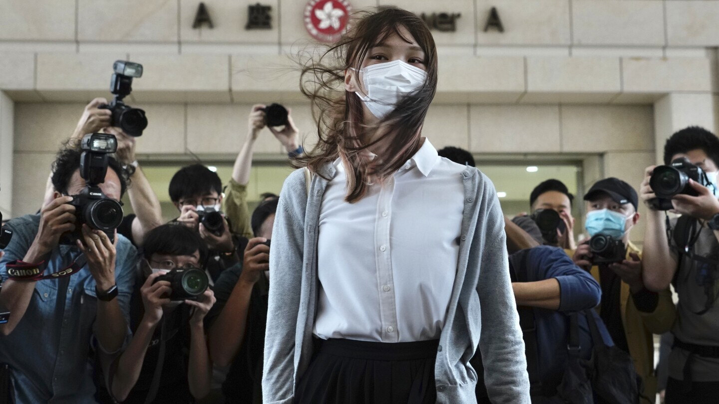 Hong Kong pro-democracy activist Agnes Chow flees to Canada, skipping bail