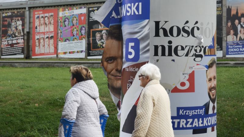 "Poland's High-Stakes Election: Populist Ruling Group Clings to Power Amid Ukraine's Influence"
