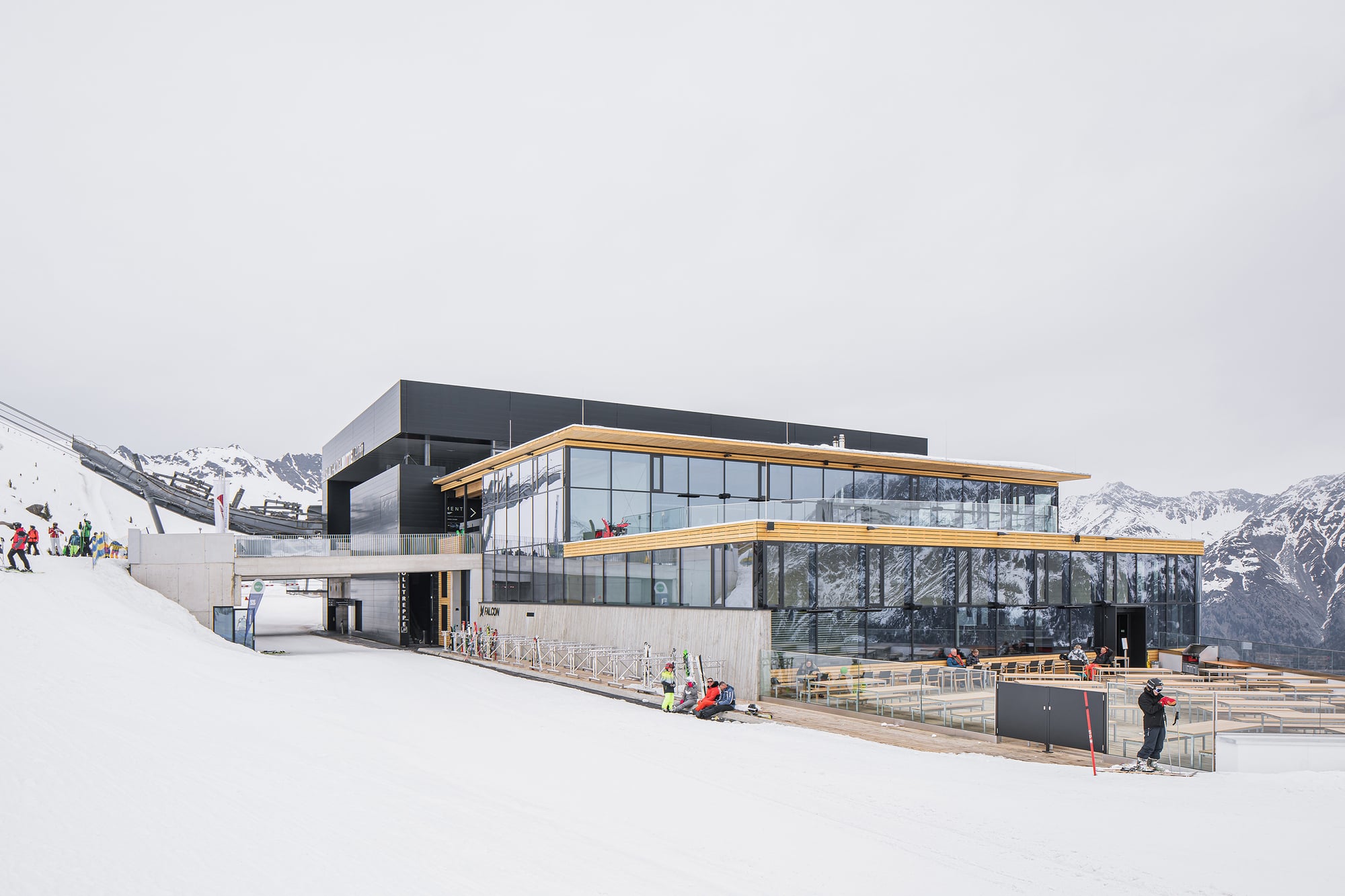Featured image for "Obermoser + Partner Architekten Extend Gaislachkogl Cable Car Middle Station"