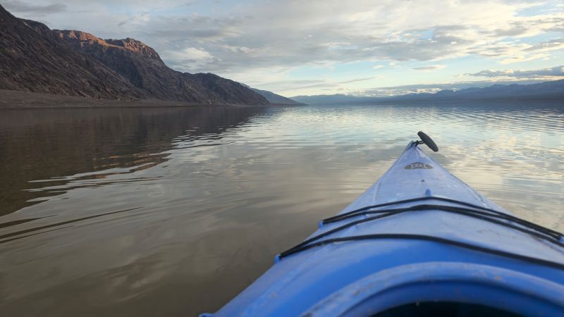 Featured image for "Rare Kayaking Opportunity Emerges at Death Valley's Replenished Badwater Basin"