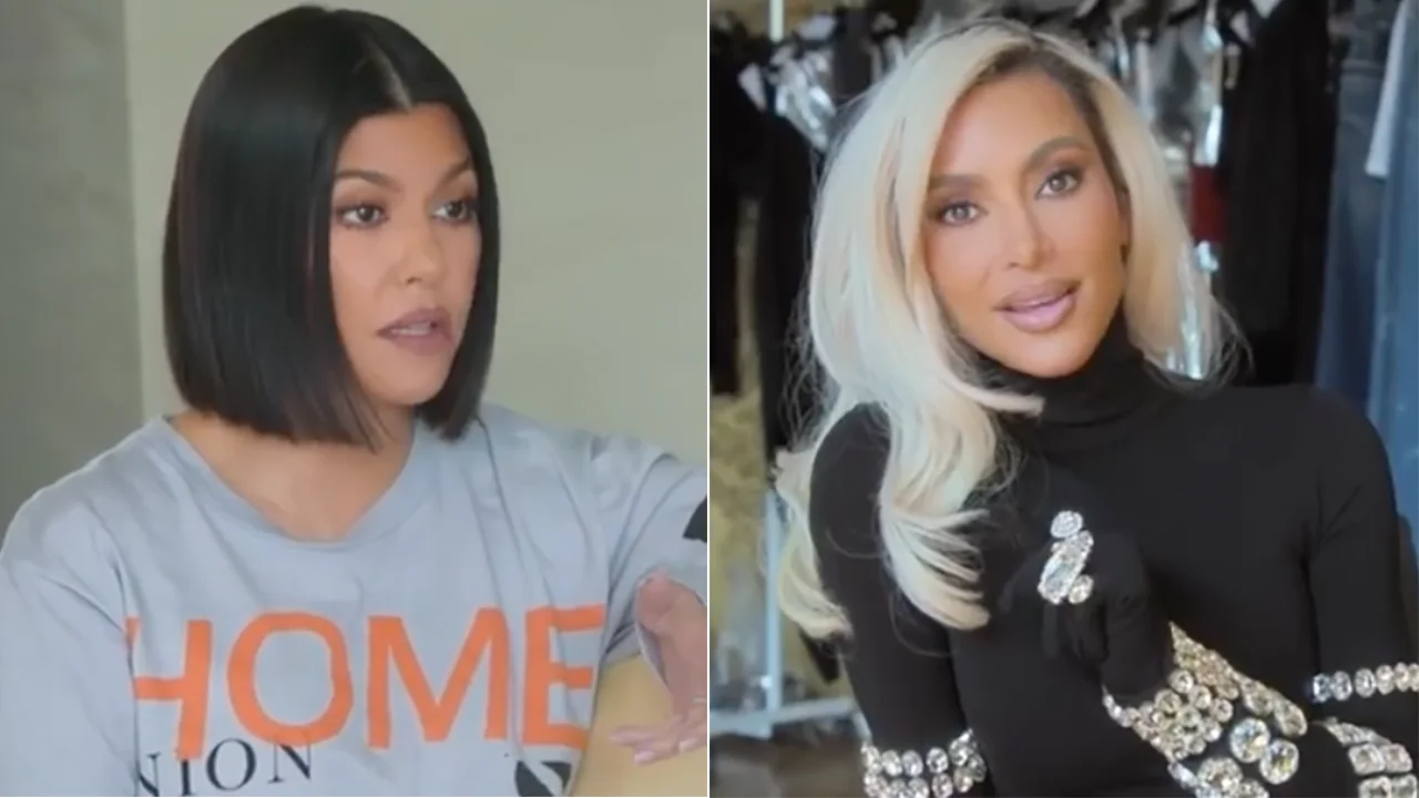 "Kim Kardashian's Bob Haircut: A Stylish Tribute to Kourtney Kardashian"