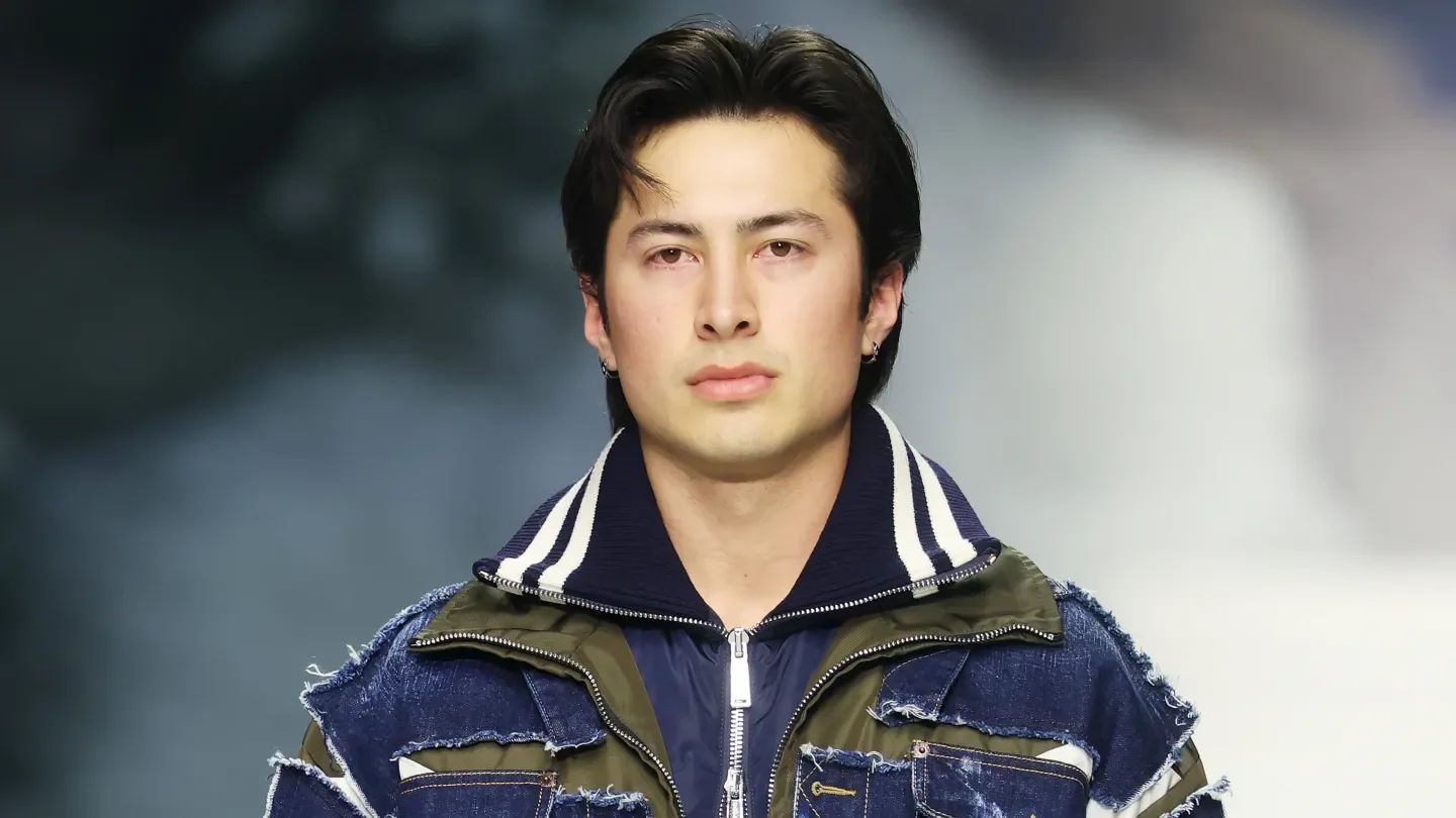 Hudson Williams Storms Milan Runway for Dsquared2 Snowy Show