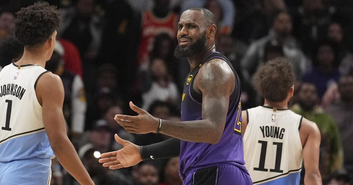 Featured image for LeBron's Heroics Fall Short as Trae Young Sinks Lakers in OT